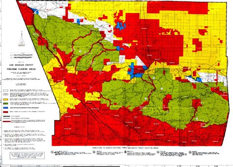 Areas with no restriction designation (called "White" on the shooting map) are "County regulated shooting" areas. . California recreational shooting map